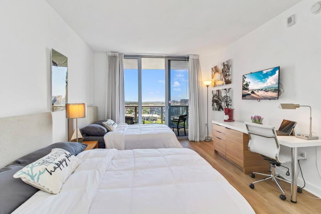 2BR 2Bth Hallandale Beach Miami Ft Lauderdale FL Bagian luar foto